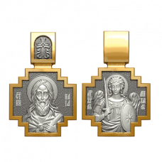 Серебряный медальон "Святой пророк Илия "Илья"