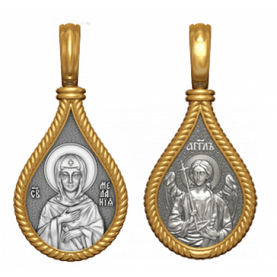 Нательная иконка "Св. преподобная Мелания"