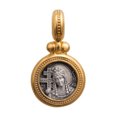 Серебряная иконка «Святая Равноапостольная царица Елена»
